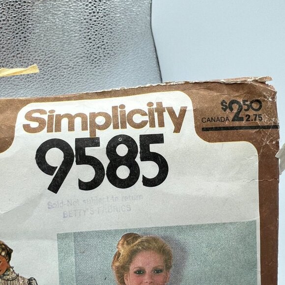 Simplicity 9585, Size 6 Bust 30.5, Gunne Sax Dress Sewing Pattern, Uncut - Picture 3 of 13